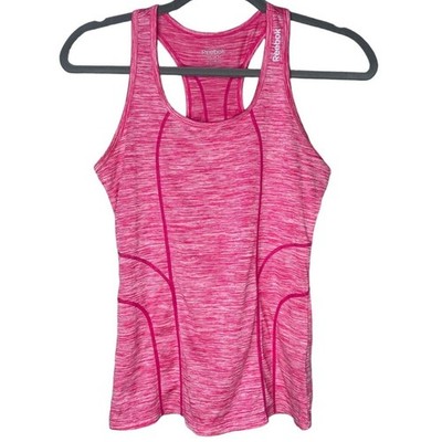 NWOT Reebok Racerback Striped Sleeveless Stretch Athletic Yoga Tank Top XS Pink