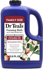 Foaming Bath with Pure Epsom Salt, Shea Butter Almond Oil, 62.5 Fl Oz
