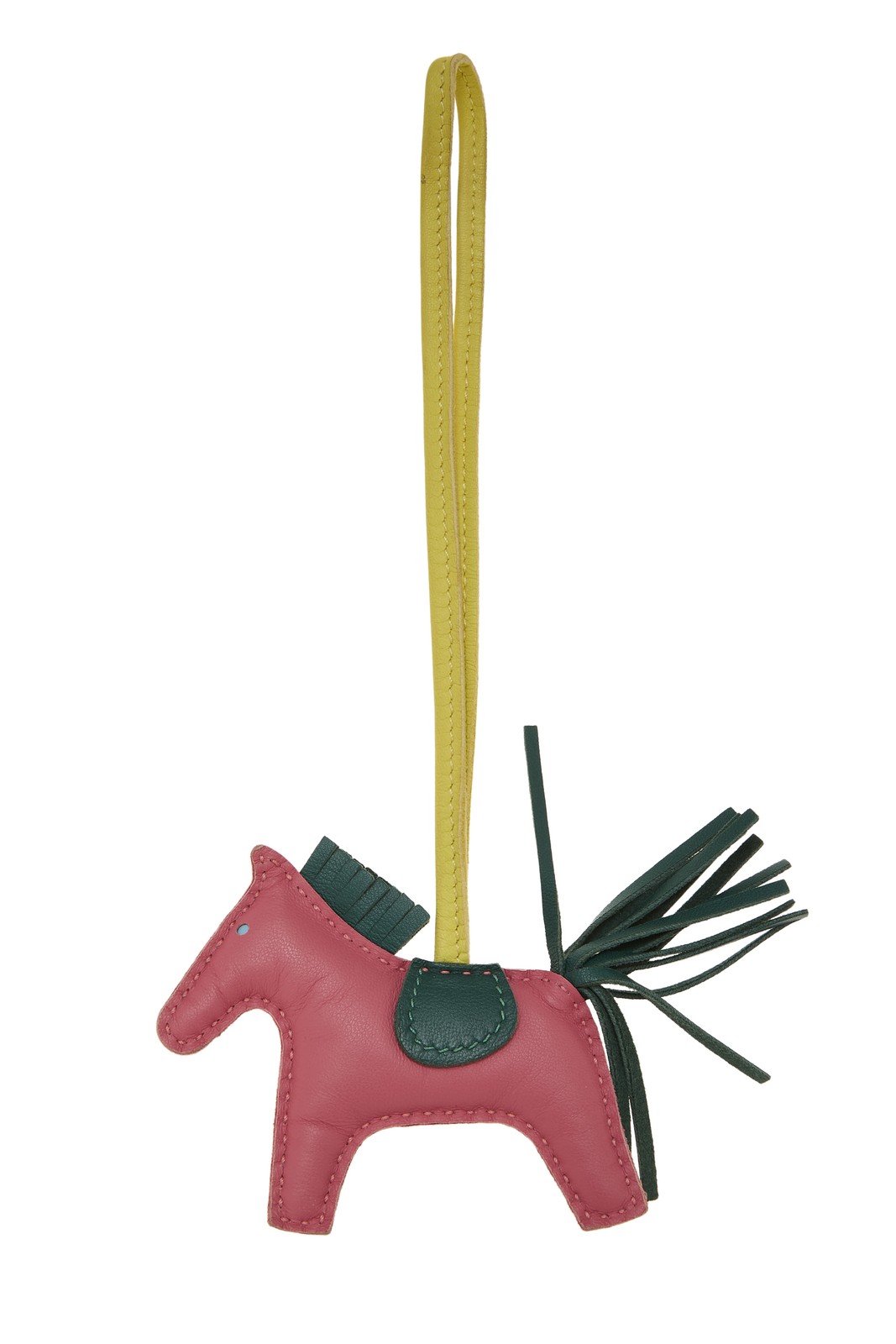 Hermès Rose Azalee Milo Leather Rodeo Bag Charm PM - WGACA