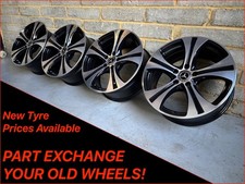 Mercedes 18" GLC GLA GLB E V Class Vito Genuine 5 Spoke Black Polished Wheels