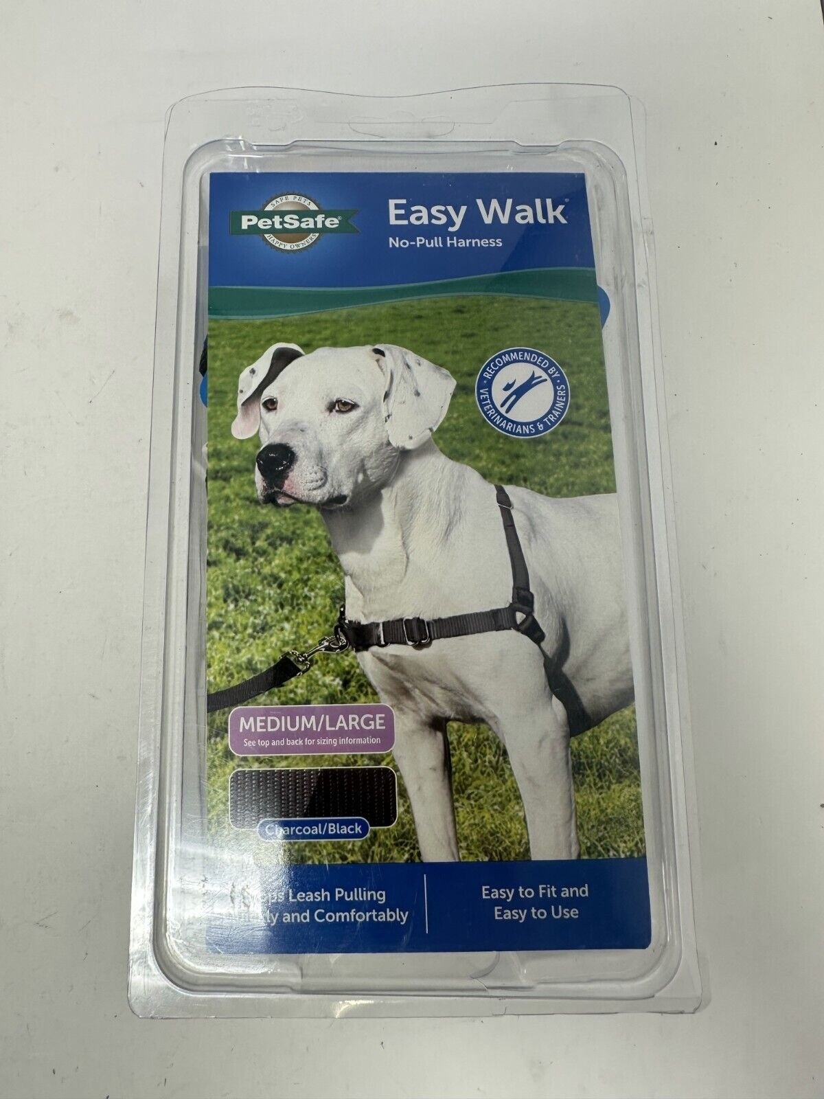 PetSafe Easy Walk No-Pull Dog Harness For Take Control Size M/L Charcoal/Black