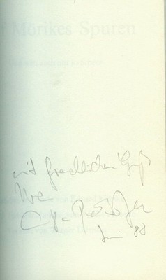 Auf Mörikes Spuren (SIGNIERTES EXEMPLAR) Dürrson, Werner: