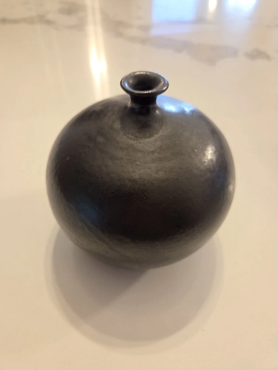 黑色圆形花瓶| eBay