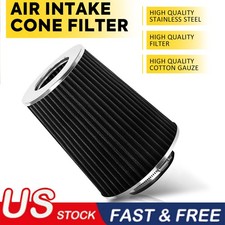 Black 4 102mm Inlet Truck Air Intake Cone Replacement Quality Dry Air Filter