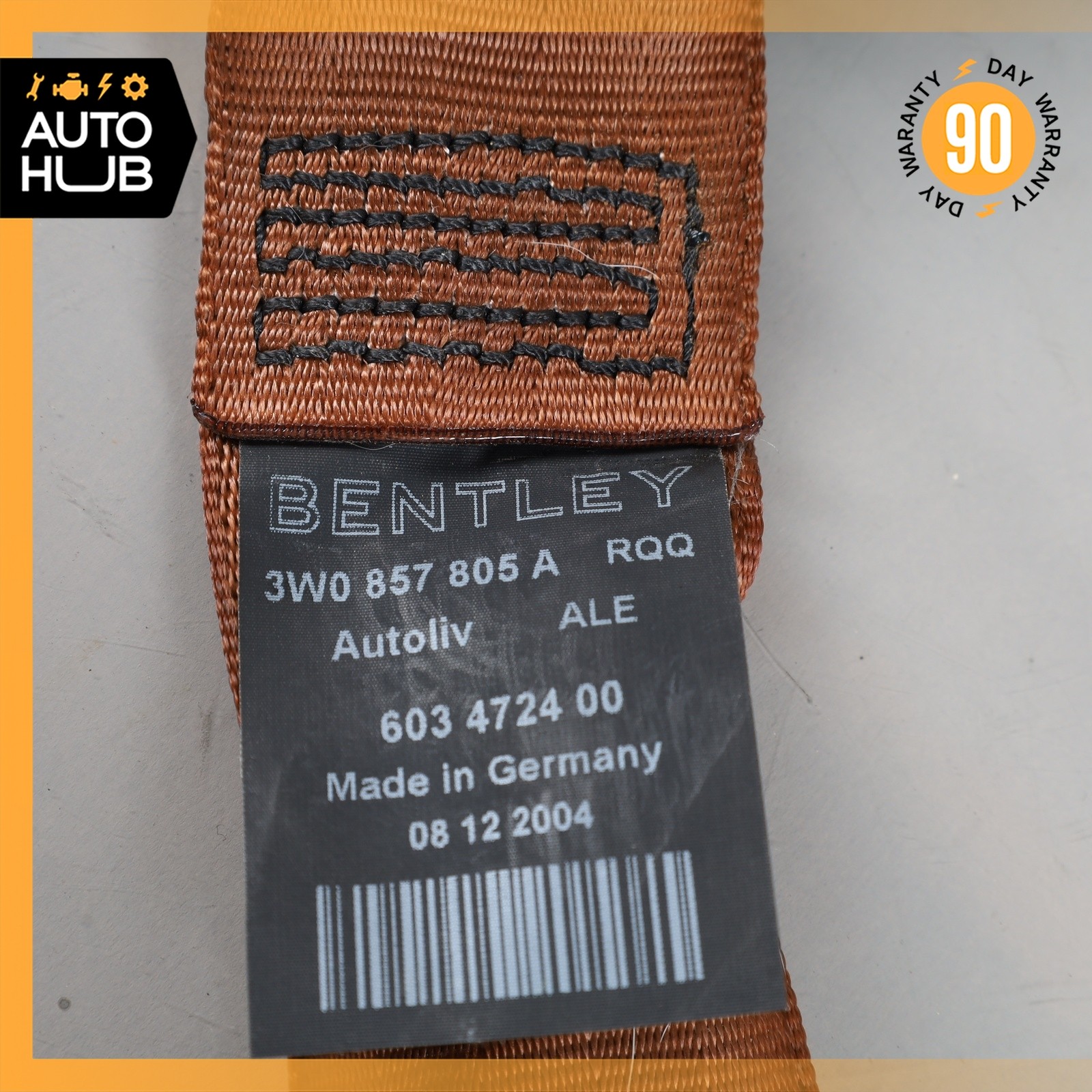 Bentley Continental GT 2003-2010 REAR+LEFT Seat belt