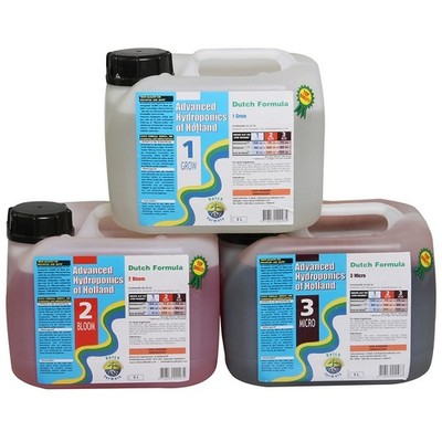 Advanced Hydroponics Set Grow, Bloom, Micro 5l