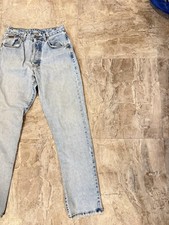 VTG 90s Calvin Klein Jeans Womens Light Wash Denim Button Fly USA 7/26 Straight