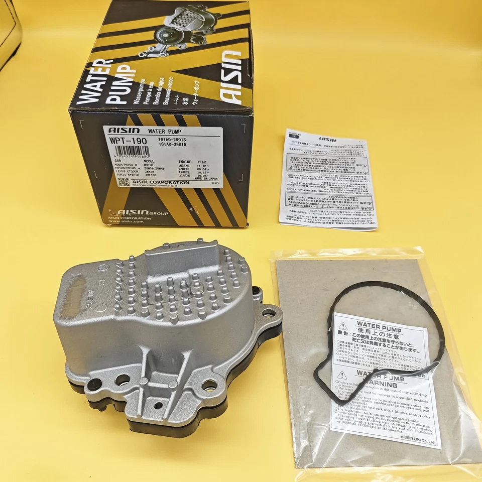 New AISIN Water Pump WPT-190 WPT190 ZVW30 ZVW35 161A0-29015 Prius CT200h Foto 2 de 4