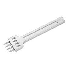 5mm 4 Prong Leather Die-Steel Chisel for Hand Sewing, White