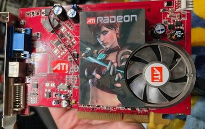 AGP card ATI Radeon X1300 Pro  Video VGA TV DVI