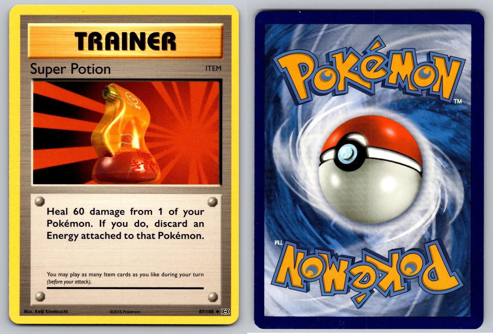 SUPER POTION 87/108 UNCOMMON EVOLUTIONS POKEMON LP