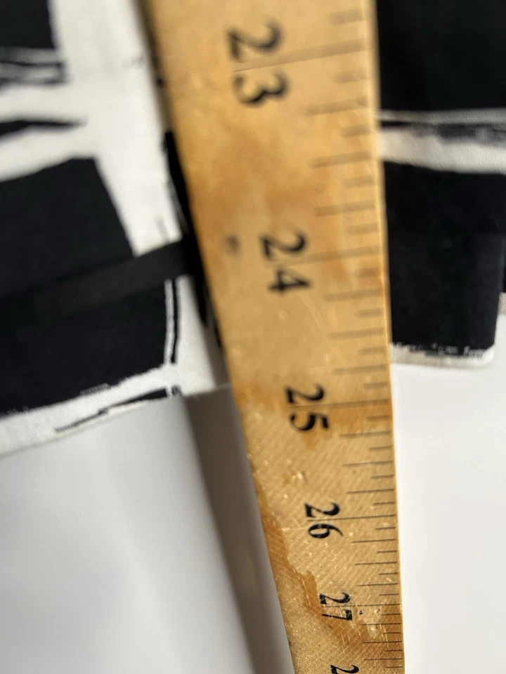 Falda Ann Taylor Factory para mujer talla 12 blanca y negra calce por encima de la rodilla acampanada 6208 Foto 4 de 4