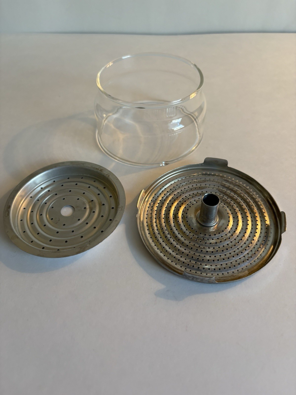 Vintage Pyrex 6 Cup Coffee Pot Percolator Replacement Glass Basket/Lid &Strainer