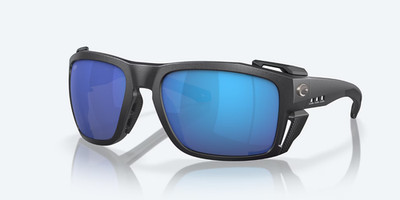 NEW Costa Del Mar KING TIDE 8 POLARIZED Sunglasses Black Pearl/Blue Mirror Glass