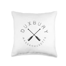 Duxbury Massachusetts Throw Pillow 16x16 Multicolor