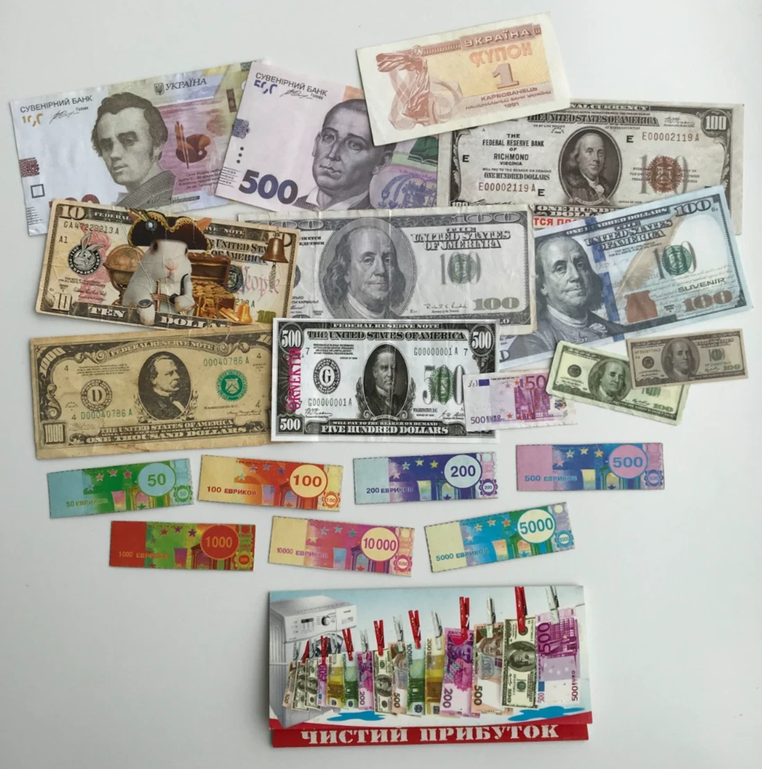 Несертифицированная копия и репродукция бумажные деньги мира