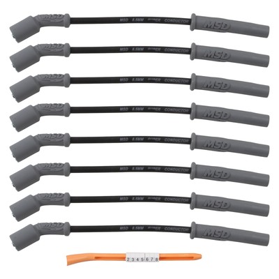 MSD 32823 Super Conductor Spark Plug Wire Set Chevy Small Block V8