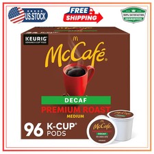 McCafe Premium Roast Decaf Coffee Keurig K-Cup Pods 96 Count 4 Packs of 24