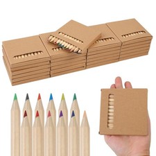 25 Packs/300pcs Mini Drawing Colored Pencils, 3.5 Inch Portable Painting Penc...