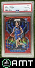 Josh Giddey RC PSA 10 2021-22 Panini Prizm Ruby Wave Thunder 6172