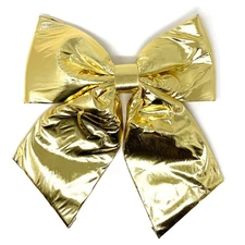 allgala Christmas Metallic Foil Bows – 2 Pack, 20x25cm, Gold