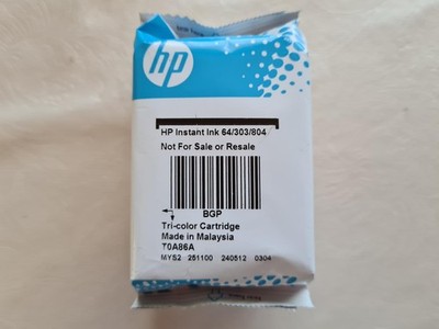 Original HP Tinte 64/303/804 T0A86A Tri-Color
