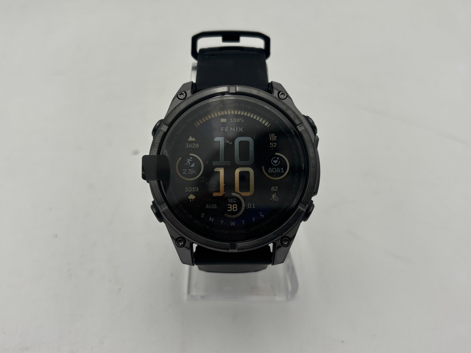 Garmin Fenix 8 AMOLED Sapphire GPS Smartwatch 47mm Gray Fiber Reinforced Like New-image