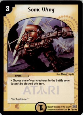 2004 Duel Masters Promo Sonic Wing English #A4/Y1 ATARI Foil