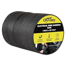 Electrical Wire Harness Cloth Tape - 1 Inch x 50 Feet, Self-Adhesive, Noise