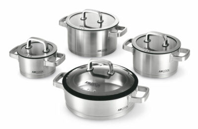 AM COOK Exclusiv, Topfset Senna S8 plus, speziell für Muldenlüfter 