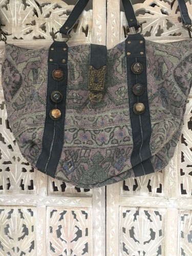 Free People Heartbreaker Jute Tote with Stone Embellishments Retails $170.00 #1 - Picture 12 of 12