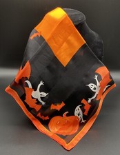 Collection XIIX Ltd Halloween Silk Scarf Bandana 21  X 21  