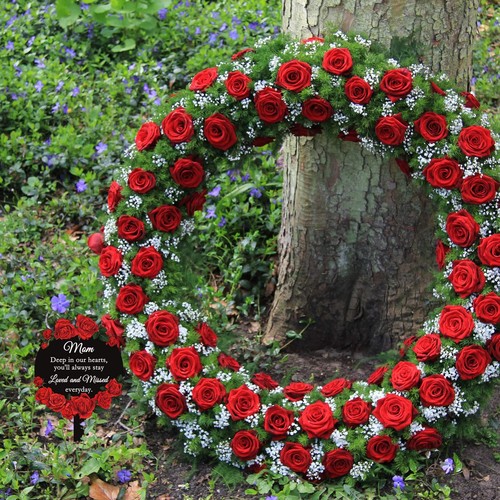 Cemetery Memorial Grave Decorations Metal Garden Stake Graves Mother's Day Ce... - Picture 5 of 6