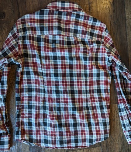 Zara Men’s Textured Long Sleeve Shirt Multicolor Plaid Print Stripes Size XL - Picture 12 of 13