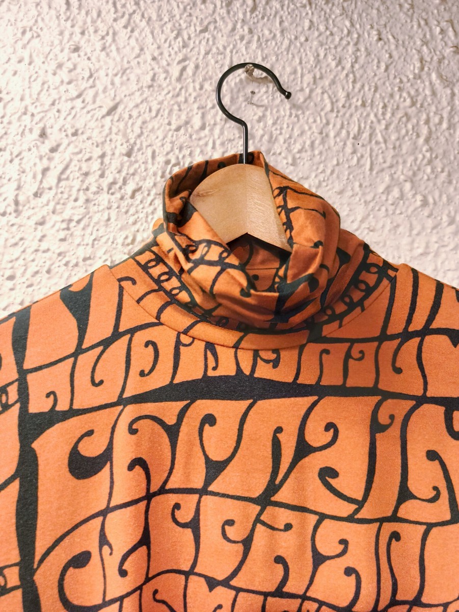 DRIES VAN NOTEN MULTICOLOR ABSTRACT PRINTED HIGH NECK JERSEY DRIES VAN NOTEN MULTICOLOR ABSTRACT PRINTED HIGH NECK JERSEY