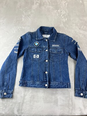 BMW Williams F1 Team Women's Jean Jacket Size Small Pockets