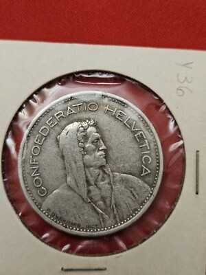 スイス 5フラン銀貨 (1935年) 1935 B Switzerland 5 Franc Silver Coin | eBay