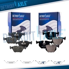 Front Rear Ceramic Brake Pads for 04-10 BMW X3 2001 2002 - 2005 330i 330Xi 330Ci