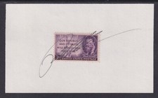 Paul Salopek, 2 time Pulitzer Prize Journalist, signed 3c Joseph Pulitzer Stamp