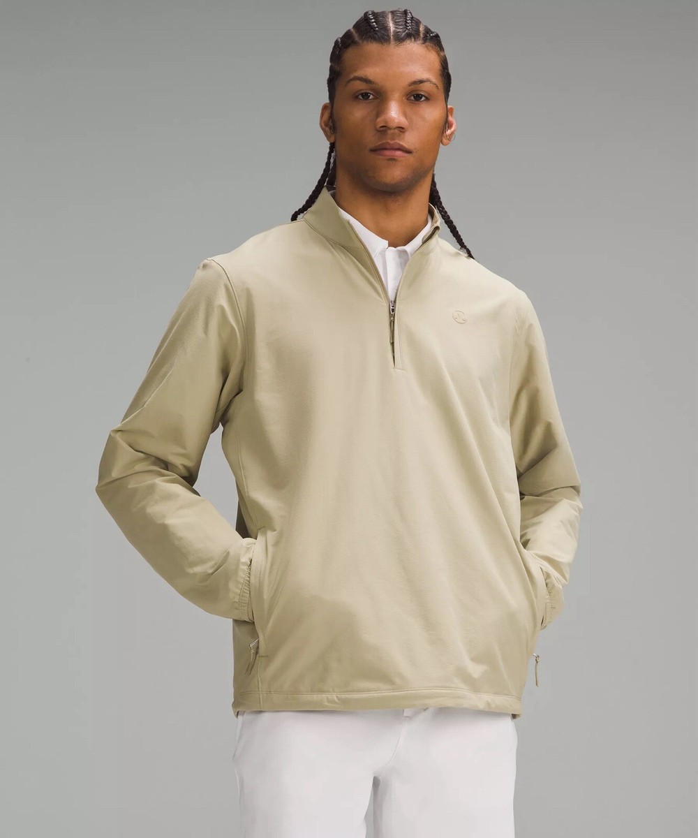 【THE MOZZ】Loople Half Field Jacket Lululemon Men's Golf Half Zip Windbreaker Compass Khaki