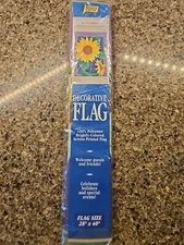 Sunflowers Garden Yard Flag 28x40" New NOS Meadow Creek 2001