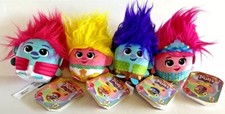 4 Dreamworks Trolls Band Together Hairmony Mixers Plush Branch Viva Floyd Poppy
