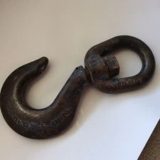 Used Campbell 11 WLL 7 1/2 T Eye Hoist Hook 3941105IL