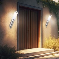Wandleuchte Wandlampe Hauswandlampe AußEn Bewegungsmelder IP44 Edelstahl 2Er Set