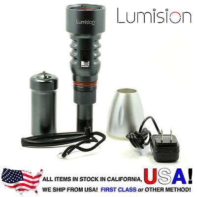 Lumision CREE XML-L T6 LED Diving Flash Light Wireless Charge 100M Water Proof