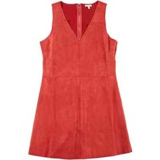 EN CREME WOMEN'S JUNIOR'S RUST FAUX SUEDE DRESS SIZE SMALL NEW