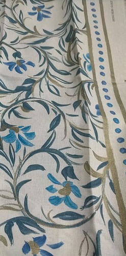 Designers Guild Jane Clayton Fabric 'Fleur Indienne' Indigo 137cm x 98cm - Picture 2 of 3
