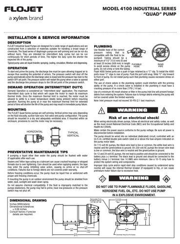 Flojet R4305501A Self Priming Pressure Controlled Pump 24 Volt DC 13 LPM Caravan - Picture 11 of 12