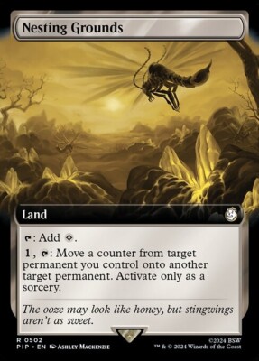 Nesting Grounds Extended Art Foil - PIP 0502 - NM - MTG Magic