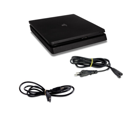 PS4 Konsole Slim - Modell Cuh-2016A 500 GB in Schwarz #44 + alle Kabel